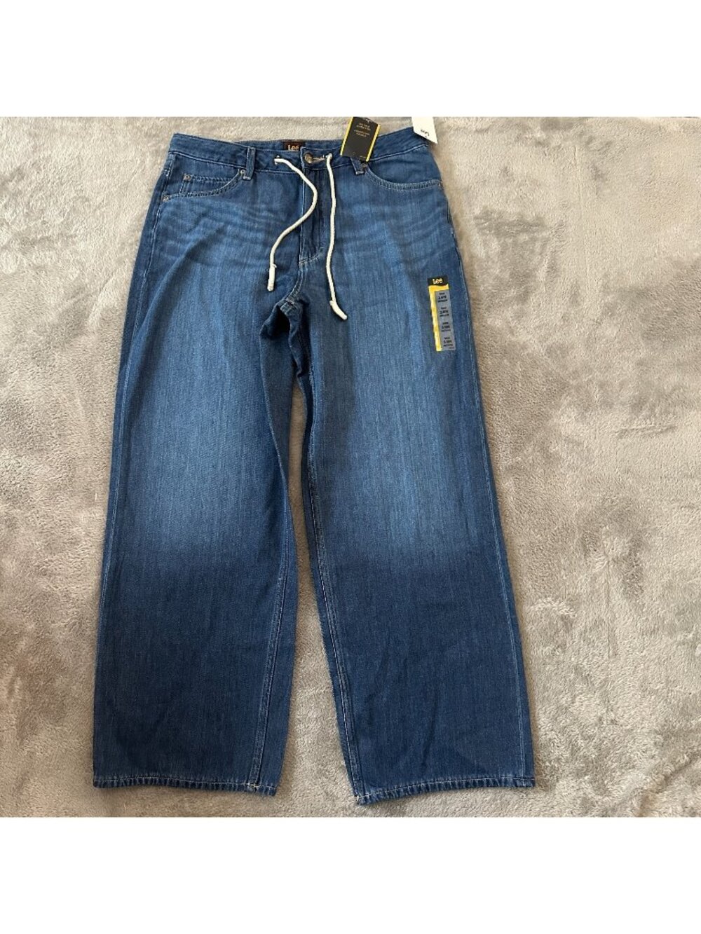 NWT Lee Wide Leg Trouser Jeans 100% Cotton 14 Regular - Picture 1 of 8